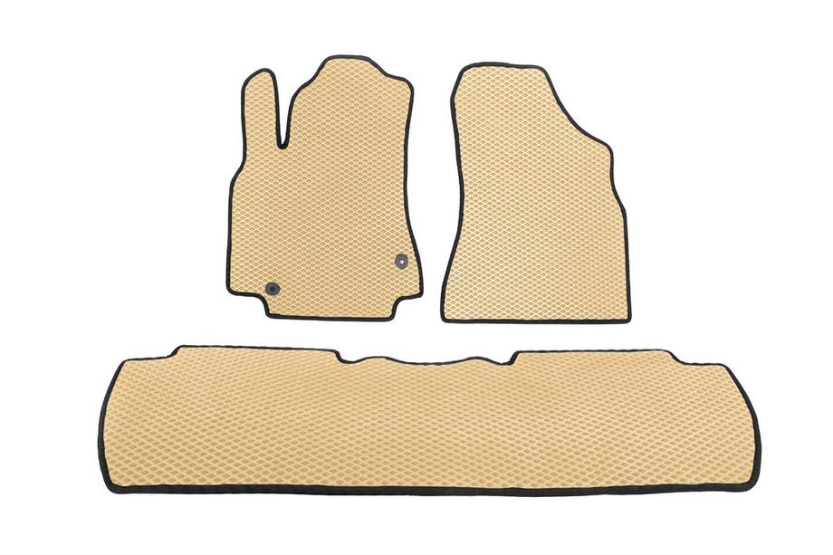 Peugeot Partner Tepee 2008-2018 EVA Floor Mats (Beige) Front + rear (3 pcs) Photo 3