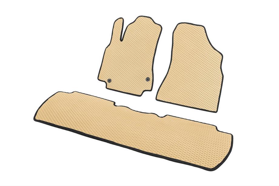 Peugeot Partner Tepee 2008-2018 EVA Floor Mats (Beige) Front + rear (3 pcs) Photo 4