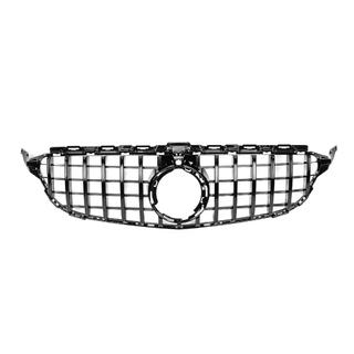 Front Grille Panamericana GT Black (for Avantgarde/AMG-Line/C43 AMG) Mercedes C-сlass W205 2014-2021 photo 2