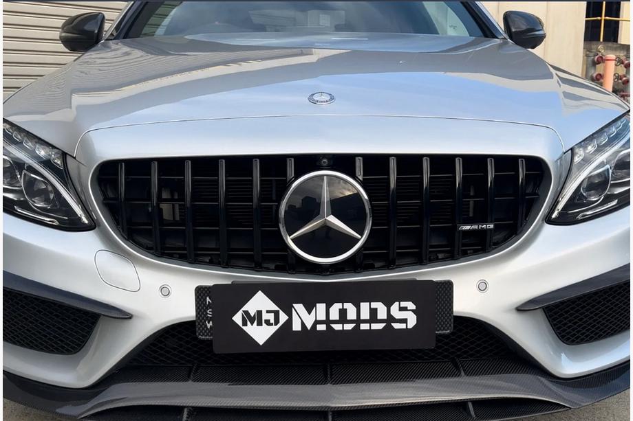 Mercedes C-сlass W205 2014-2021 Front Grille Panamericana GT Black (for Avantgarde/AMG-Line/C43 AMG) Image