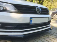 Volkswagen Jetta 2011-2018 Front Bumper Lip Spoiler (2010-2018, Gloss Black) photo 7