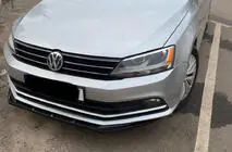 Volkswagen Jetta 2011-2018 Front Bumper Lip Spoiler (2010-2018, Gloss Black) photo 1