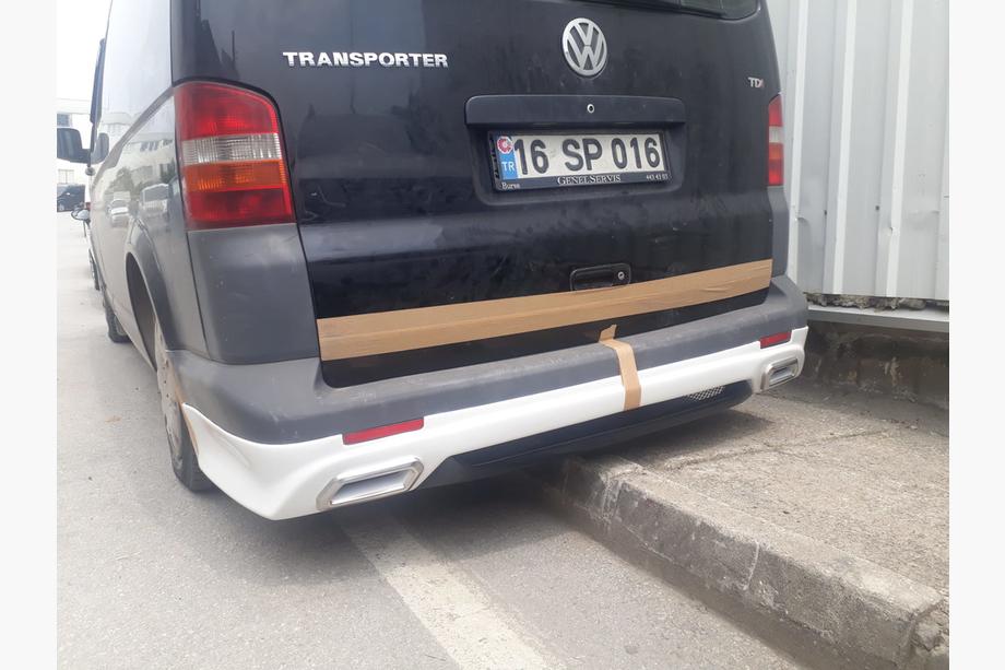 Volkswagen T6 2015-2024 Rear lower Sport 3 bumper extension (primed for painting) Photo 5