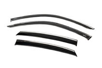 Honda Civic Sedan 2021- Window deflectors with chrome trim (4 pcs, Niken) photo 2