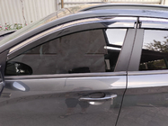 Hyundai Kona 2017-2023 Window deflectors with chrome trim (4 pcs, Niken) photo 9