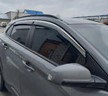 Hyundai Kona 2017-2023 Window deflectors with chrome trim (4 pcs, Niken) photo 1
