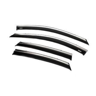 Window deflectors with chrome trim (4 pcs, Niken) photo 4