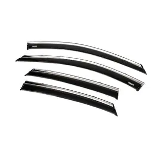 Window deflectors with chrome trim (4 pcs, Niken) photo 4