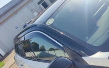 Peugeot 2008 2019- Window deflectors with chrome trim (4 pcs, Niken) photo 3