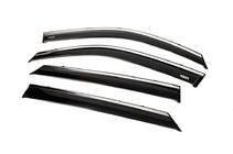Peugeot 2008 2019- Window deflectors with chrome trim (4 pcs, Niken) photo 5