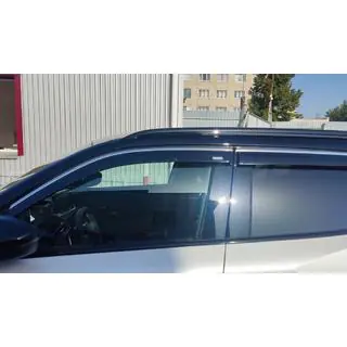 Window deflectors with chrome trim (4 pcs, Niken)