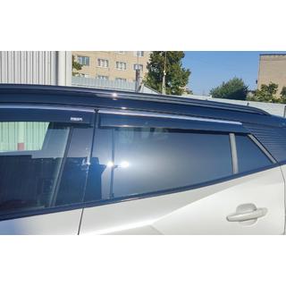 Window deflectors with chrome trim (4 pcs, Niken) photo 2