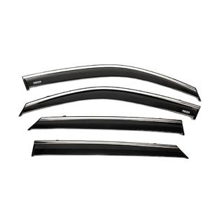 Window deflectors with chrome trim (4 pcs, Niken) photo 4