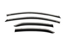 Toyota Camry 2017–2023 Window deflectors with chrome trim (4 pcs, Niken) photo 1