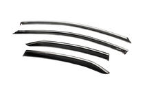 Toyota Camry 2017–2023 Window deflectors with chrome trim (4 pcs, Niken) photo 2