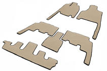 Chrysler Voyager 2001-2007 Floor mats (3 rows, EVA, beige) photo 1