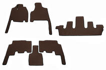 Chrysler Voyager 2001-2007 Floor mats (3 rows, EVA, brown) photo 1