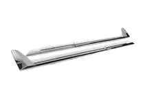 Lexus LX 500d/600 2022- F-Sport Door Moldings White+Chrome (4 pcs, ABS) photo 5