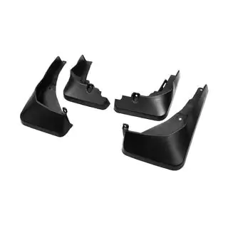 Premium Mud Flaps (with plastic side skirts, 4 pcs)