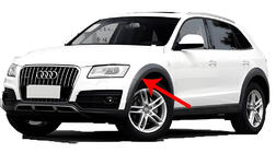 Audi Q5 2008-2017 Premium Mud Flaps (Set of 4, with wide fender extensions) photo 3