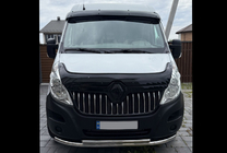 Renault Master 2011-2023 Windshield Sun Visor V2 (black gloss, 5mm) photo 5
