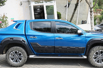 Mitsubishi L200 2015-2024 Door Mouldings EuroCap (6 pcs, ABS) photo 2