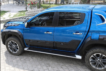 Mitsubishi L200 2015-2024 Door Mouldings EuroCap (6 pcs, ABS) photo 1