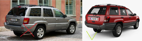 Jeep Grand Cherokee WJ 1999-2004 Premium Mud Flaps (4 pcs) photo 3