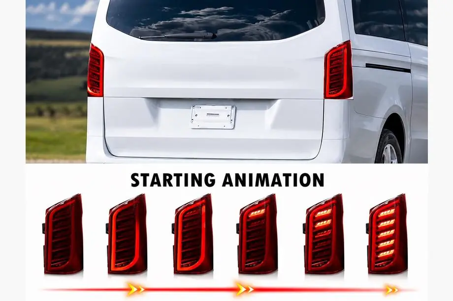 Mercedes Vito/V-class W447 2014- Dragon Tail Lights (for Vito, 2 pcs) Image