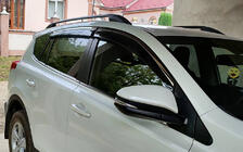 Toyota Rav 4 2013-2018 Window deflectors with chrome trim (4 pcs, Niken) photo 4