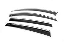 Toyota Rav 4 2013-2018 Window deflectors with chrome trim (4 pcs, Niken) photo 2