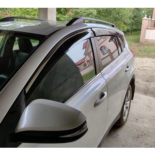 Window deflectors with chrome trim (4 pcs, Niken) photo 3