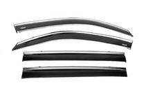 Toyota Land Cruiser 200 2007-2021 Window deflectors with chrome trim (4 pcs, Niken) photo 4