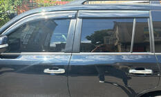 Lexus LX570/450d 2008-2022 Window deflectors with chrome trim (4 pcs, Niken) photo 1