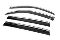Lexus LX570/450d 2008-2022 Window deflectors with chrome trim (4 pcs, Niken) photo 5