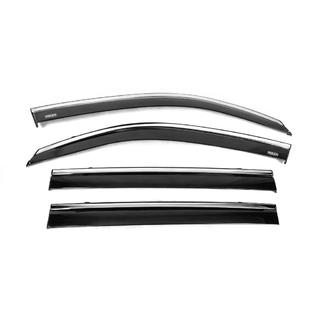 Window deflectors with chrome trim (4 pcs, Niken) photo 4