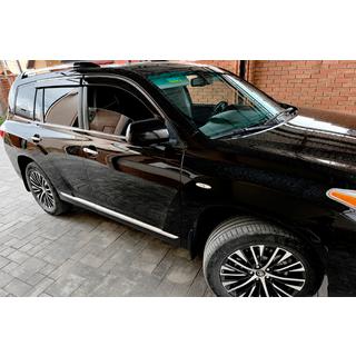 Window deflectors with chrome trim (4 pcs, Niken) photo 2