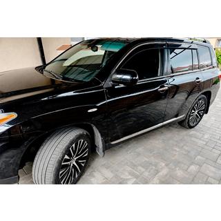 Window deflectors with chrome trim (4 pcs, Niken) photo 1