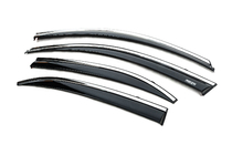 Chevrolet Malibu 2011-2018 Window deflectors with chrome trim (4 pcs, Niken) photo 3
