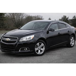 Window deflectors with chrome trim (4 pcs, Niken) Chevrolet Malibu 2011-2018 photo 1