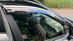 Toyota Corolla Cross 2020- Window deflectors with chrome trim (4 pcs, Niken) photo 10