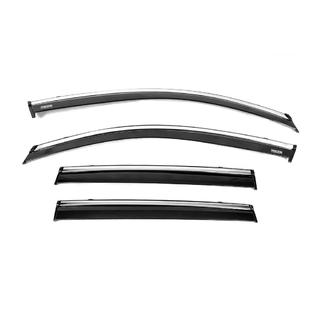 Window deflectors with chrome trim (4 pcs, Niken) photo 4