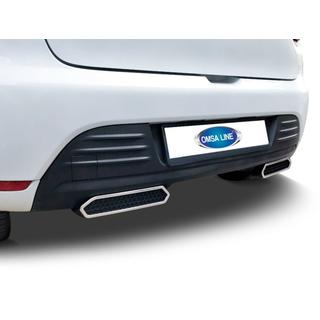 Exhaust tip trims for bumper (2 pcs, stainless steel) photo 1