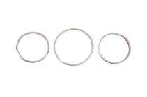 Renault Megane IV 2016-2025 Speedometer Trim Covers (3 pcs, Stainless Steel) photo 1