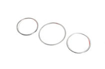 Renault Megane IV 2016-2025 Speedometer Trim Covers (3 pcs, Stainless Steel) photo 2