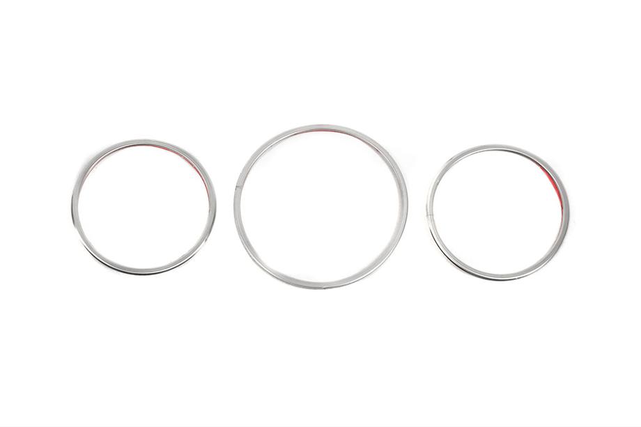 Renault Megane IV 2016-2025 Speedometer Trim Covers (3 pcs, Stainless Steel) Image