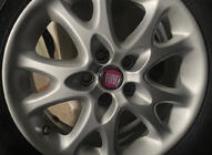 Fiat Wheel center caps V2 49/42.5 mm red (4 pcs, 0735448759) photo 1
