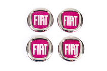 Fiat Wheel center caps V2 49/42.5 mm red (4 pcs, 0735448759) photo 4