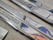 Nissan Qashqai 2007-2010 DISCOUNT! Door Sill Covers (Omsa, 4 pcs, Stainless Steel) photo 4
