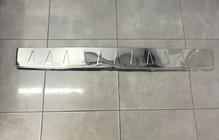 Renault Trafic 2001–2015 SALE! Rear bumper protector (Carmos, stainless steel) v2 photo 1